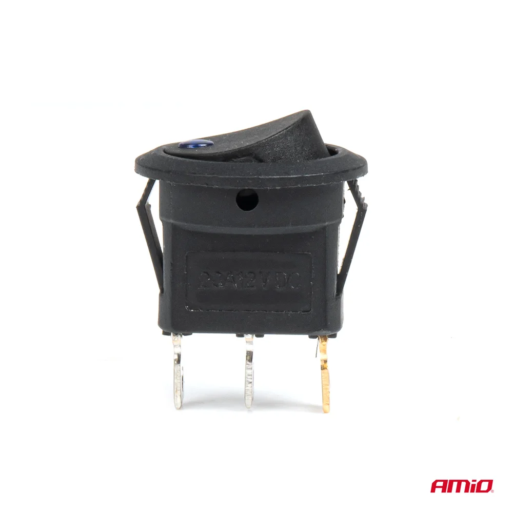 Kolébkový kulatý spínač s modrým podsvícením AMIO-03963 - Obrázek 3