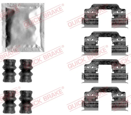 Sada prislusenstvi, oblozeni kotoucove brzdy QUICK BRAKE 109-1858 Sada prislusenstvi, oblozeni kotoucove brzdy QUICK BRAKE 109-1858