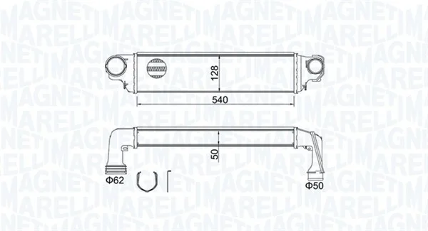 Chladič turba MAGNETI MARELLI 351319204590 – OE 17517786351 Chladič turba MAGNETI MARELLI 351319204590 – OE 17517786351
