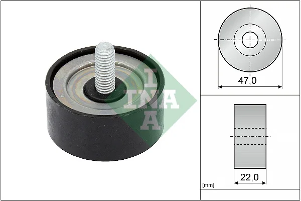 Vratná/vodicí kladka, klínový žebrový řemen Schaeffler INA 532100110