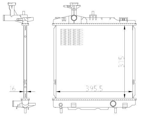 Chladič, chlazení motoru NRF 550022