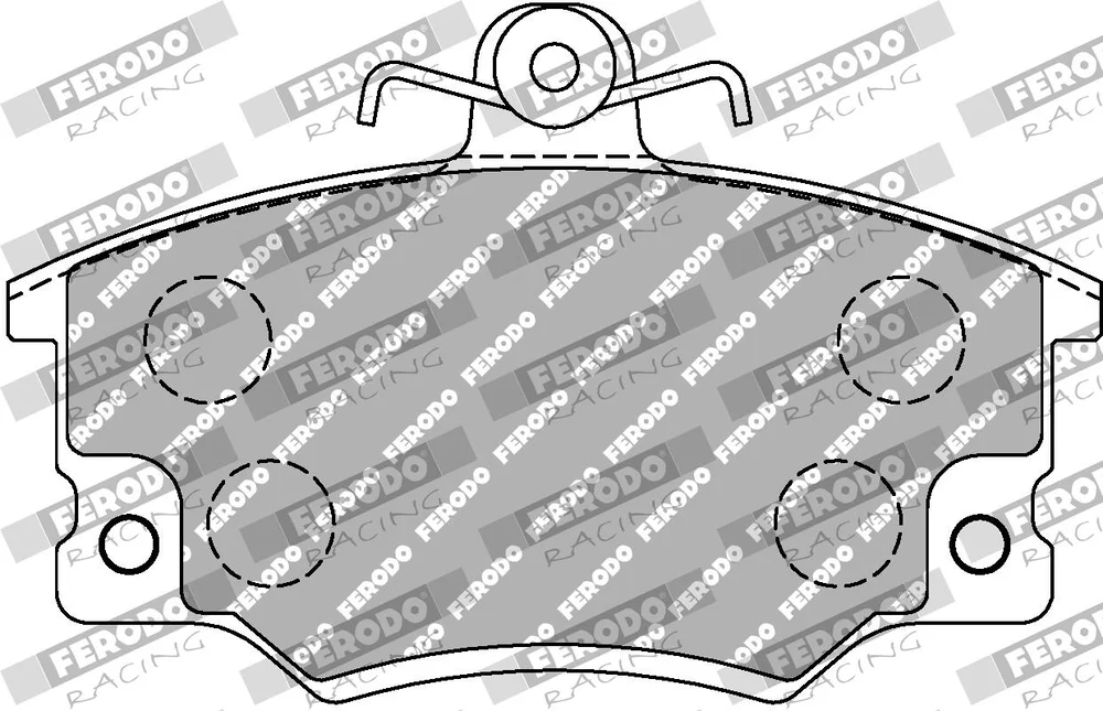 Sada brzdových destiček, kotoučová brzda FERODO RACING FCP370R