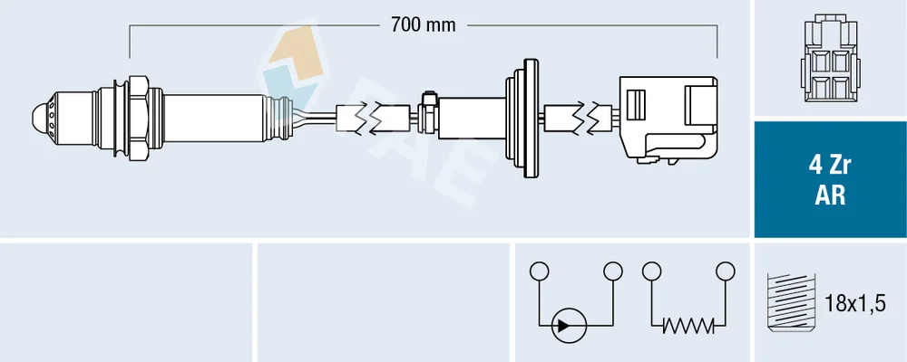 Lambda sonda FAE 75638 – OE 89467-64020 Lambda sonda FAE 75638 – OE 89467-64020