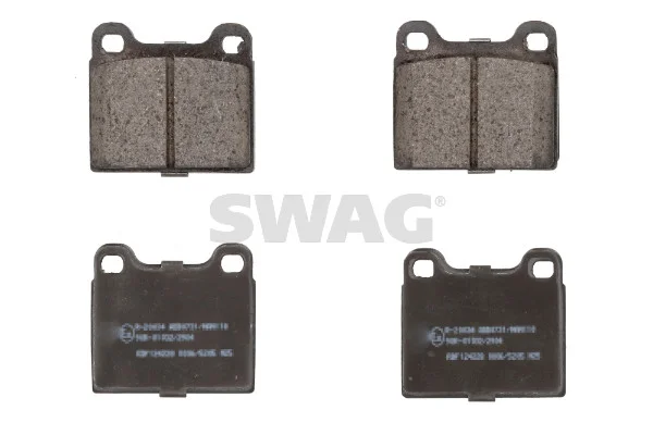 Sada brzdových destiček, kotoučová brzda SWAG 55916231