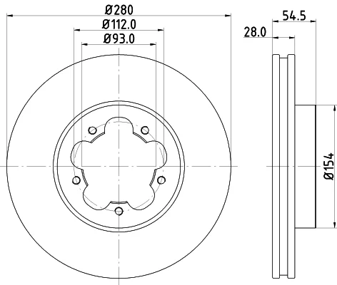Brzdové kotouče Starline PB20550