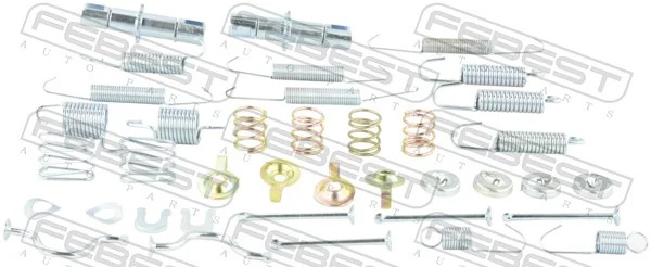 Sada příslušenství, parkovací brzdové čelisti FEBEST 0104-GRJ150R-KIT Sada příslušenství, parkovací brzdové čelisti FEBEST 0104-GRJ150R-KIT