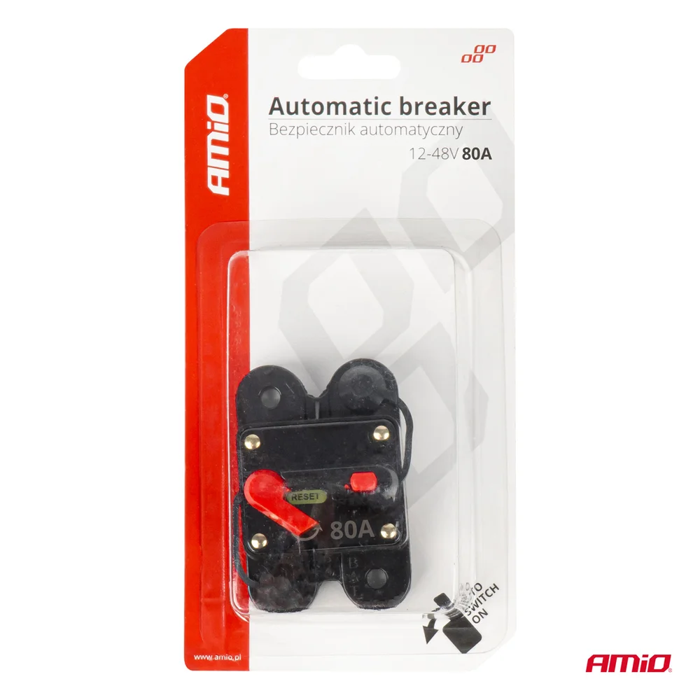 Automatická autopojistka 12-48V 80A AMIO-03827 - Obrázek 5