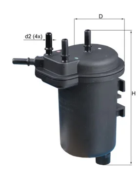Palivový filtr MAHLE KL432