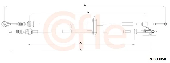 Tažné lanko, ruční převodovka COFLE 2CB.FI050 – OE 55234084