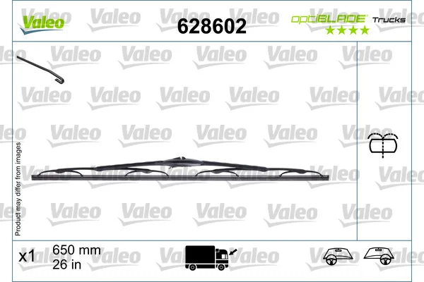 List stěrače VALEO 628602