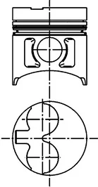 Píst KOLBENSCHMIDT 40253600