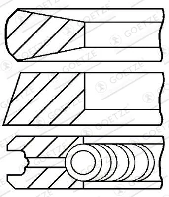 Sada pistnich krouzku GOETZE ENGINE 08-145000-00