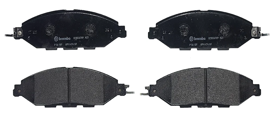 Sada brzdových destiček, kotoučová brzda BREMBO P56107