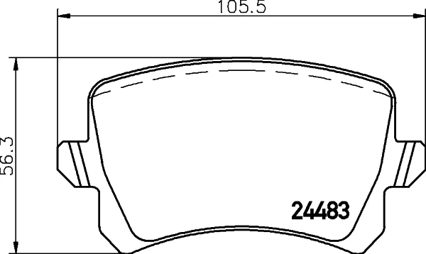 Sada brzdových destiček, kotoučová brzda HELLA 8DB355025-331
