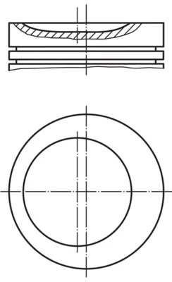 Píst MAHLE 0812100
