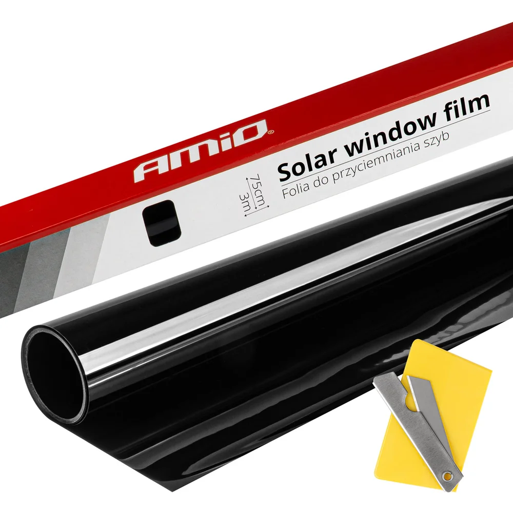Autofólie Super Dark Black 0,75x3m AMIO 01657 Autofólie Super Dark Black 0,75x3m AMIO 01657