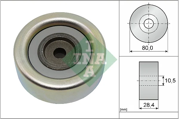 Vratná/vodicí kladka, klínový žebrový řemen Schaeffler INA 532093310