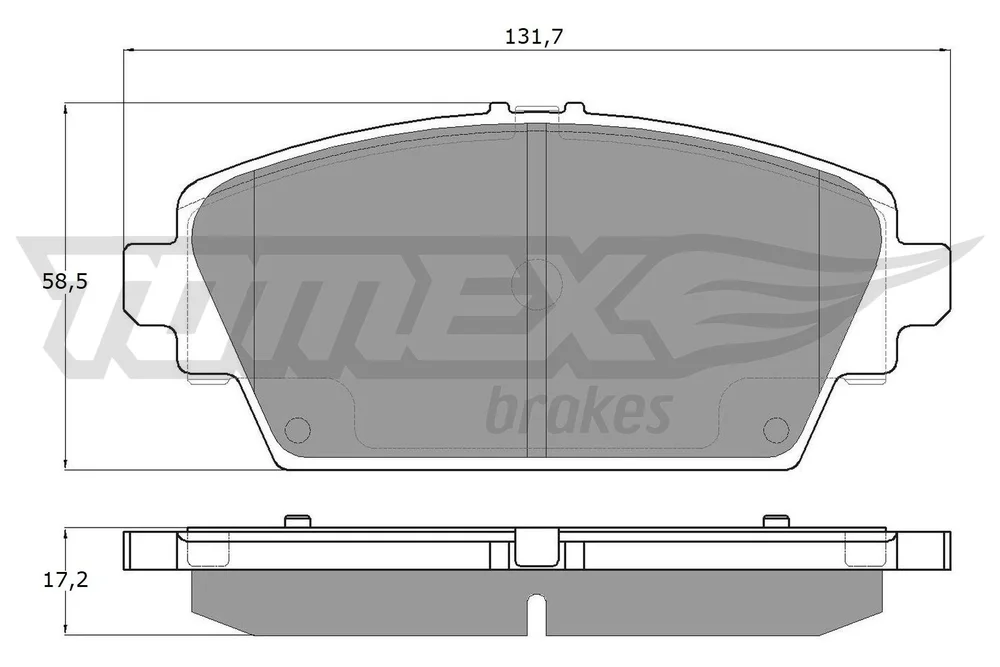 Sada brzdových destiček, kotoučová brzda Tomex Brakes TX12-94