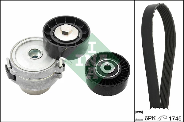 Sada žebrovaných klínových řemenů Schaeffler INA 529051810