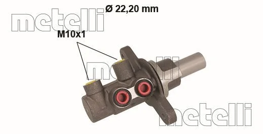 Hlavní brzdový válec METELLI 05-0838 – OE 47201-09510