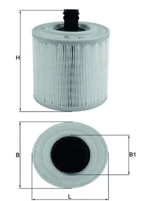 Vzduchový filtr KNECHT LX3015/14 – OE 13367308