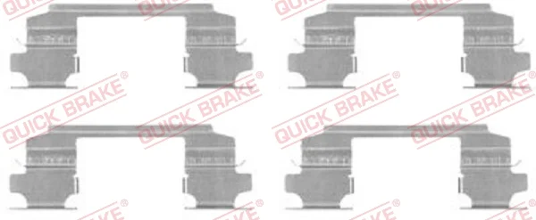 Sada prislusenstvi, oblozeni kotoucove brzdy QUICK BRAKE 109-1686