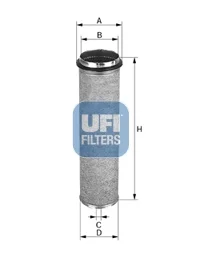 Filtr – sekundární vzduch UFI 27.480.00 – OE 81.08304.0066