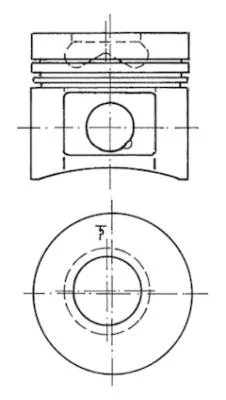Píst KOLBENSCHMIDT 40073600