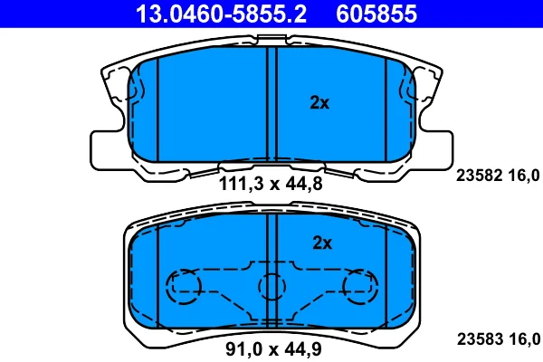 Brzdové destičky Starline BDS220