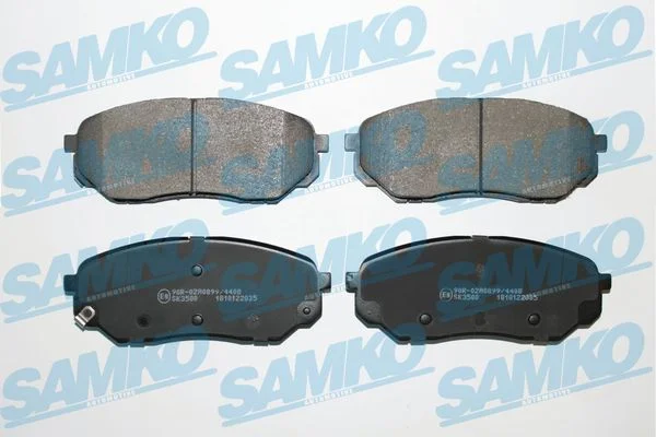 Sada brzdových destiček, kotoučová brzda SAMKO 5SP2035