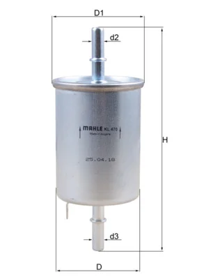 Palivový filtr MAHLE KL470 – OE 96537170