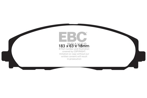 Sada brzdových destiček, kotoučová brzda EBC Brakes DP61888