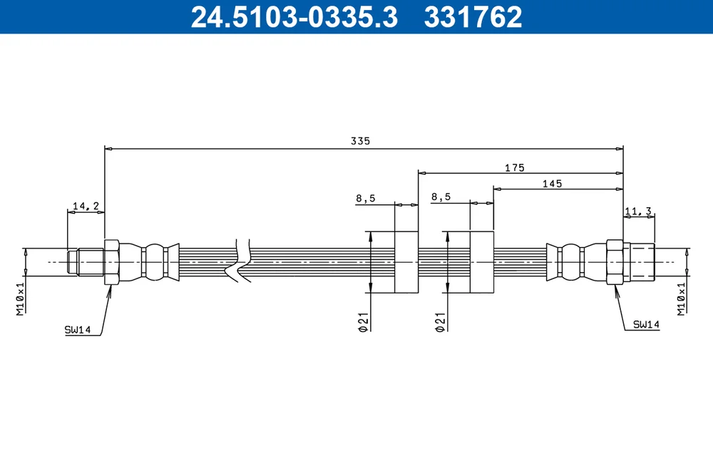 Brzdová hadice ATE 24.5103-0335.3
