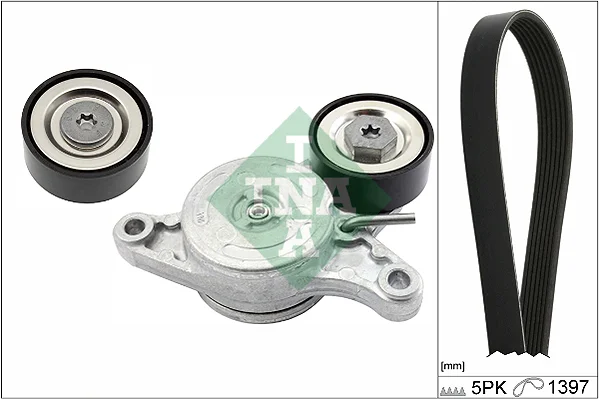 Sada žebrovaných klínových řemenů Schaeffler INA 529018010