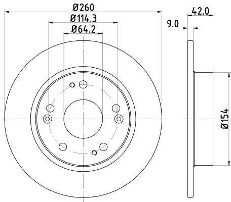Brzdový kotouč HELLA 8DD355118-991