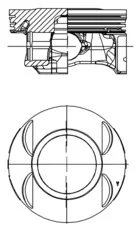 Píst KOLBENSCHMIDT 40199610