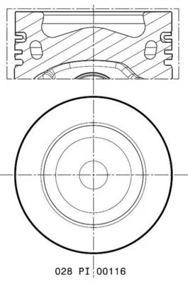 Píst MAHLE 028PI00116000