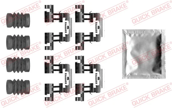 Sada prislusenstvi, oblozeni kotoucove brzdy QUICK BRAKE 109-0025