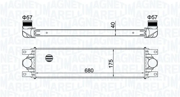 Chladič turba MAGNETI MARELLI 351319204780 Chladič turba MAGNETI MARELLI 351319204780