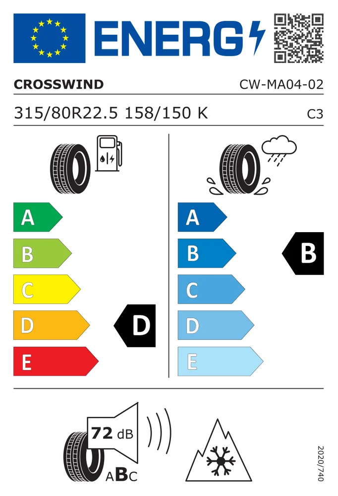 315/80R22.5 CCW CWMA04 CROSSWIND 315/80R22.5CCWCWMA04 315/80R22.5 CCW CWMA04 CROSSWIND 315/80R22.5CCWCWMA04