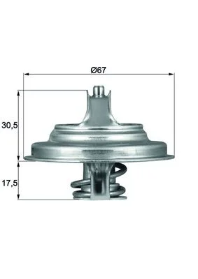 Termostat, chladivo MAHLE TX5483D