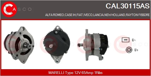 generátor CASCO CAL30115AS