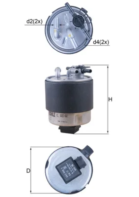 Palivový filtr KNECHT KL440/44