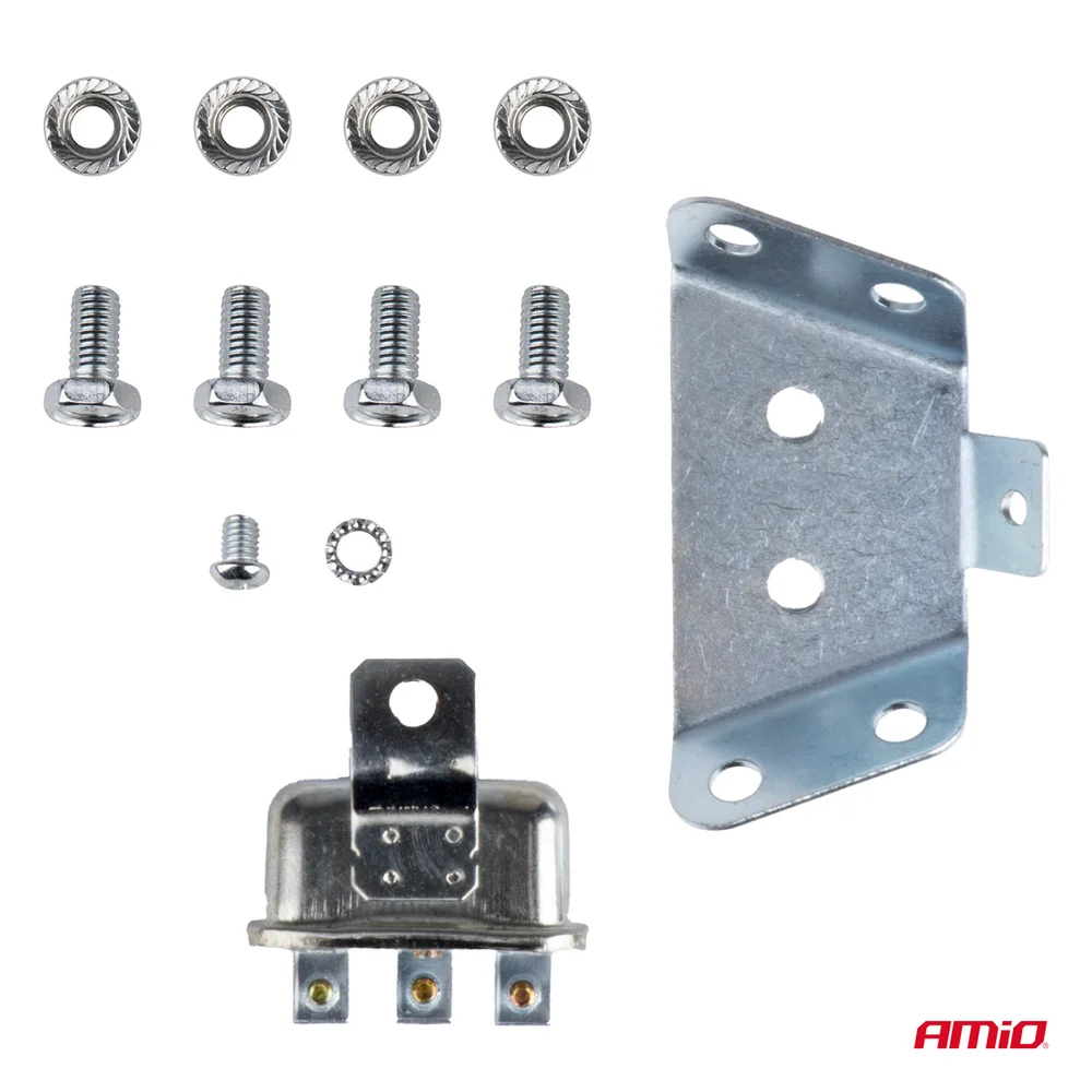 Zvuková signalizace klaksonu sada 2 ks červená 125 mm 12V AMIO-04075 - Obrázek 4