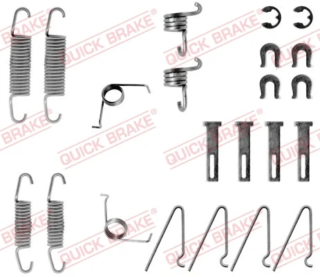 Sada příslušenství, brzdové čelisti QUICK BRAKE 105-0703 Sada příslušenství, brzdové čelisti QUICK BRAKE 105-0703