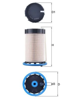 Palivový filtr MAHLE KX592
