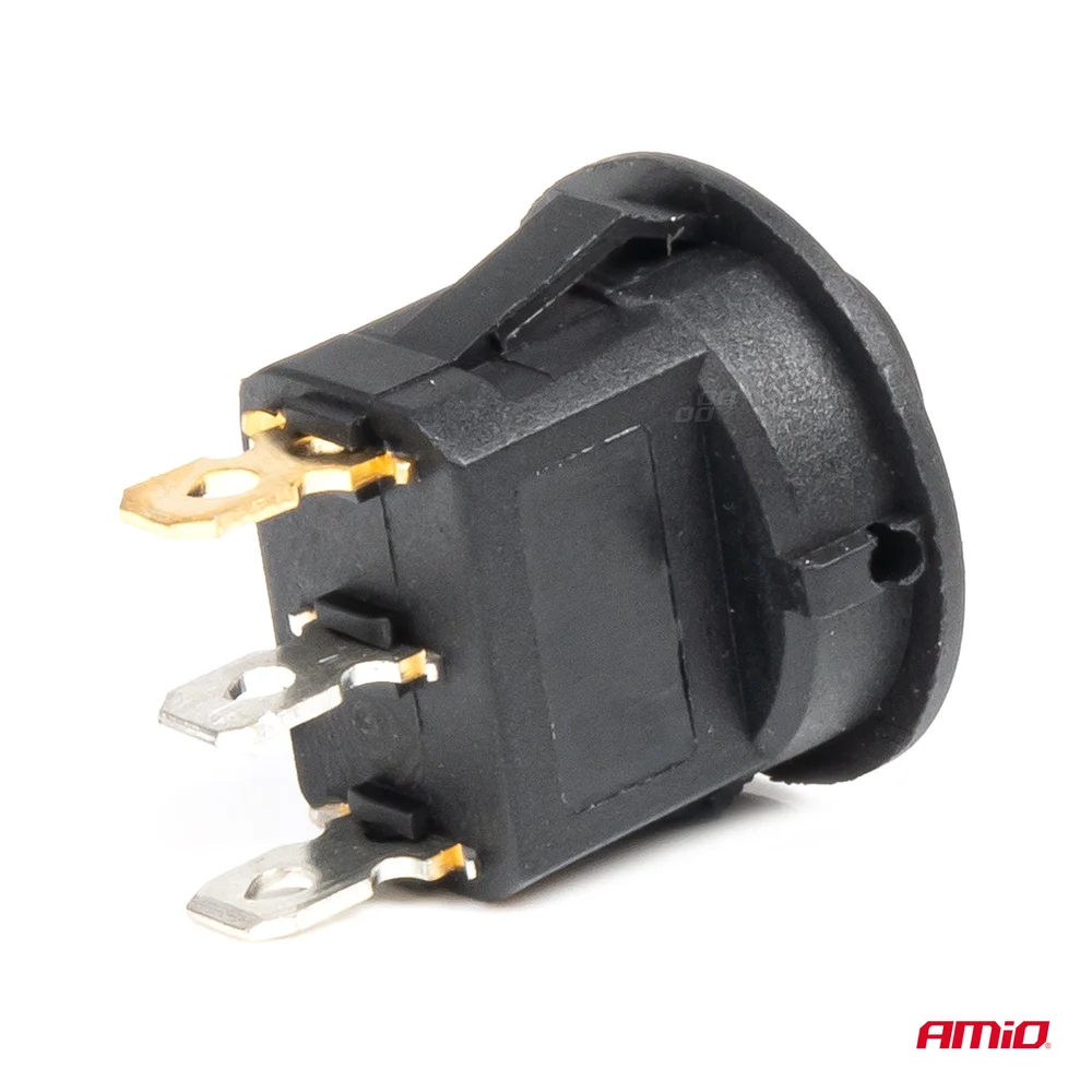 Kolébkový kulatý spínač s modrým podsvícením AMIO-03963 - Obrázek 2