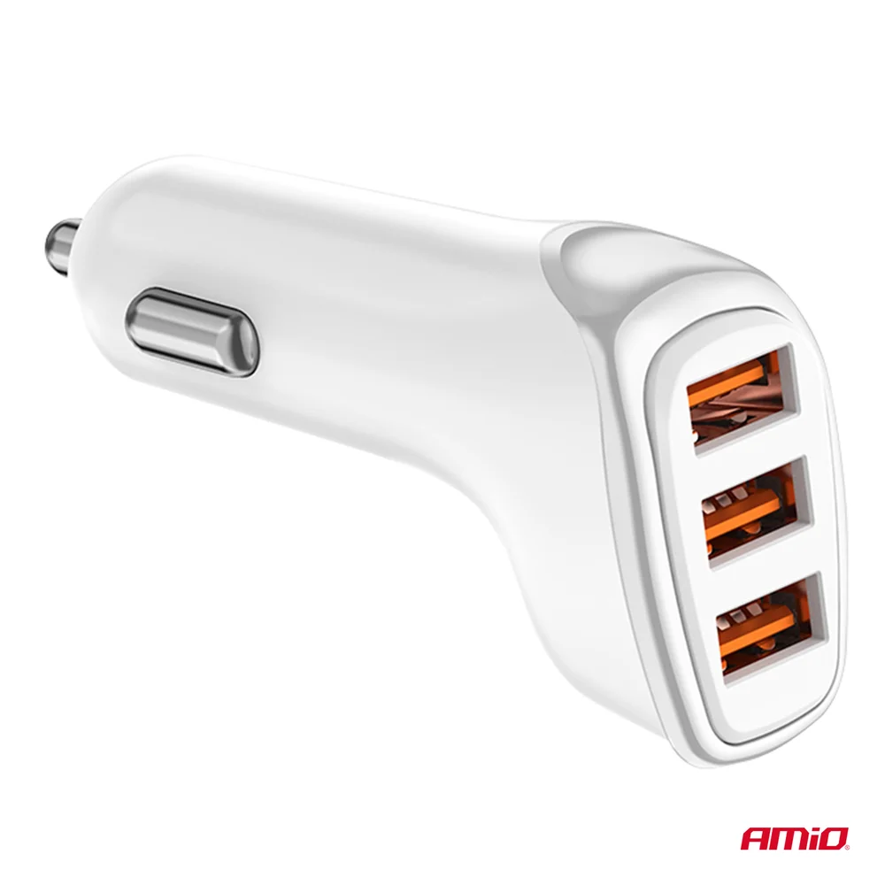 Nabíječka do auta 3x USB-A 3.1A 12/24V AMiO-03885 - Obrázek 4