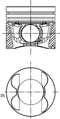 Píst KOLBENSCHMIDT 40095600