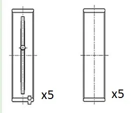 Hlavní ložiska klikového hřídele FAI AutoParts BM1019-STD